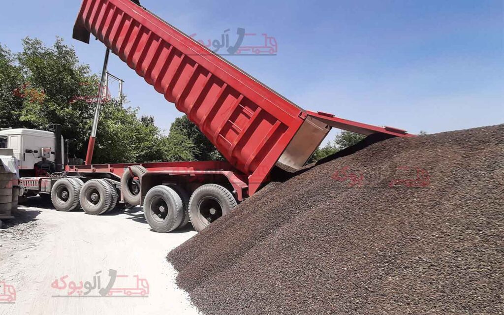 کامیون در حال تحویل باز