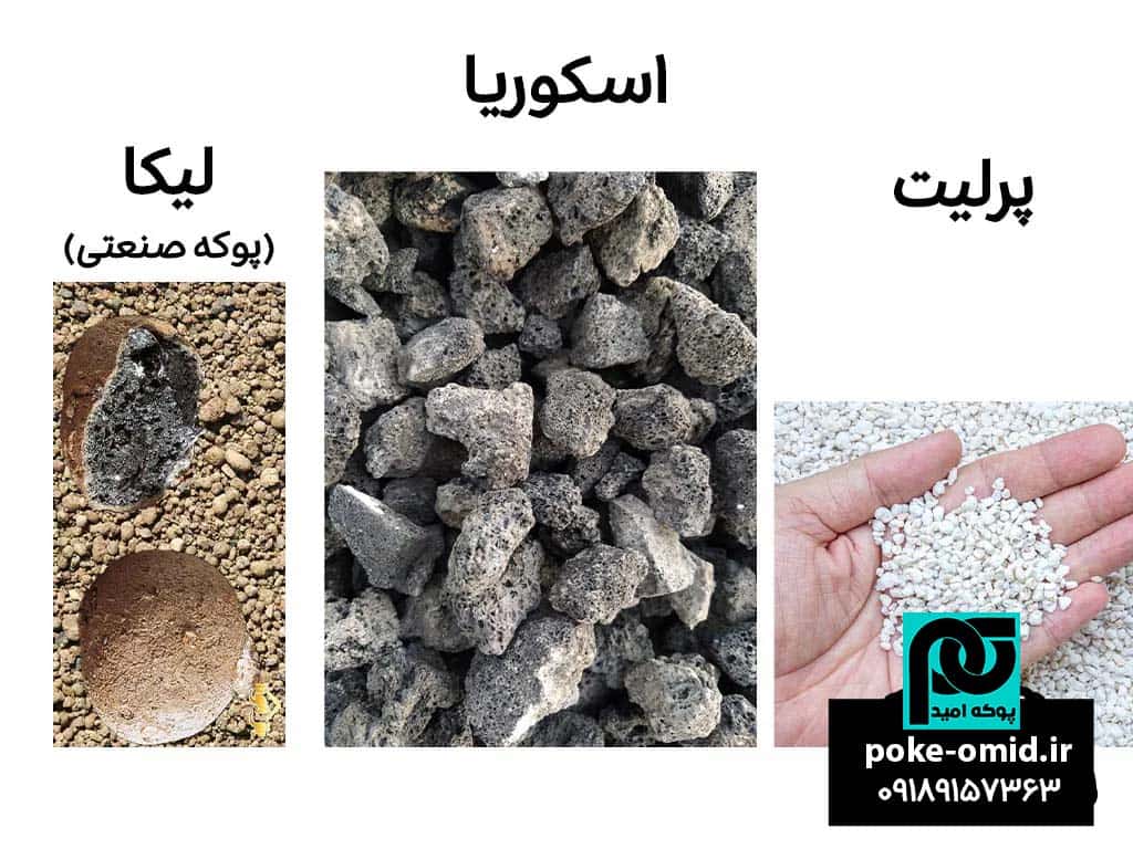 عکس پرلیت و اسکوریا و لیکا